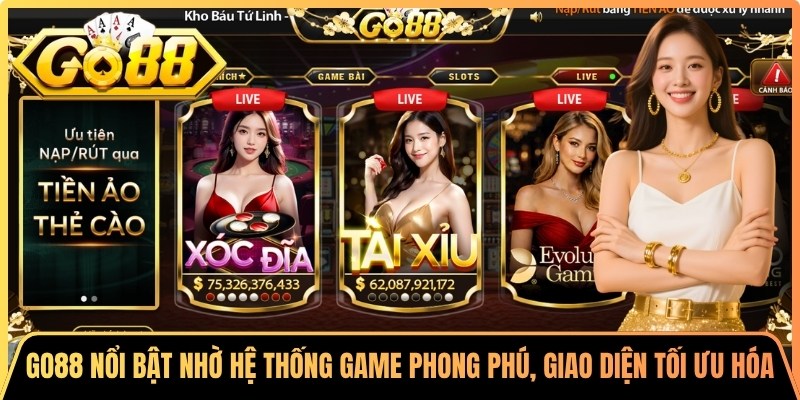 Go88 Real ⭐️ Tải App Go 88 | Link Vào Cổng Game Go88 5 Go88 nổi bật nhờ hệ thống game phong phú và giao diện được tối ưu hóa hiện đại
